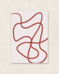 Postkarte abstract lines