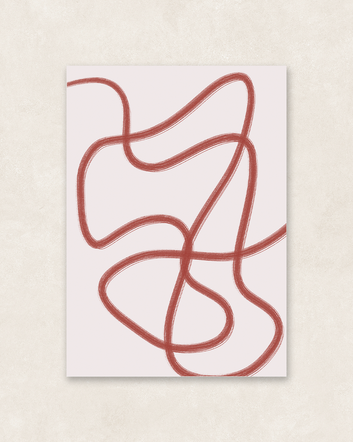 Postkarte abstract lines