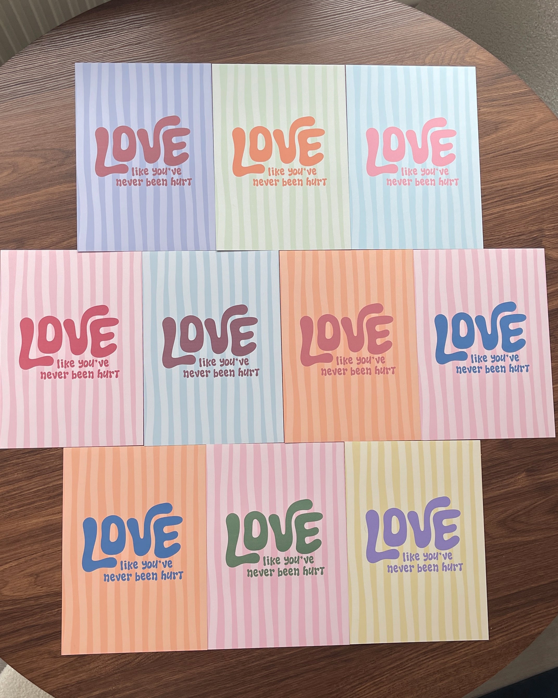 Poster love like you've never been hurt