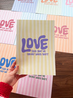 Poster love like you've never been hurt