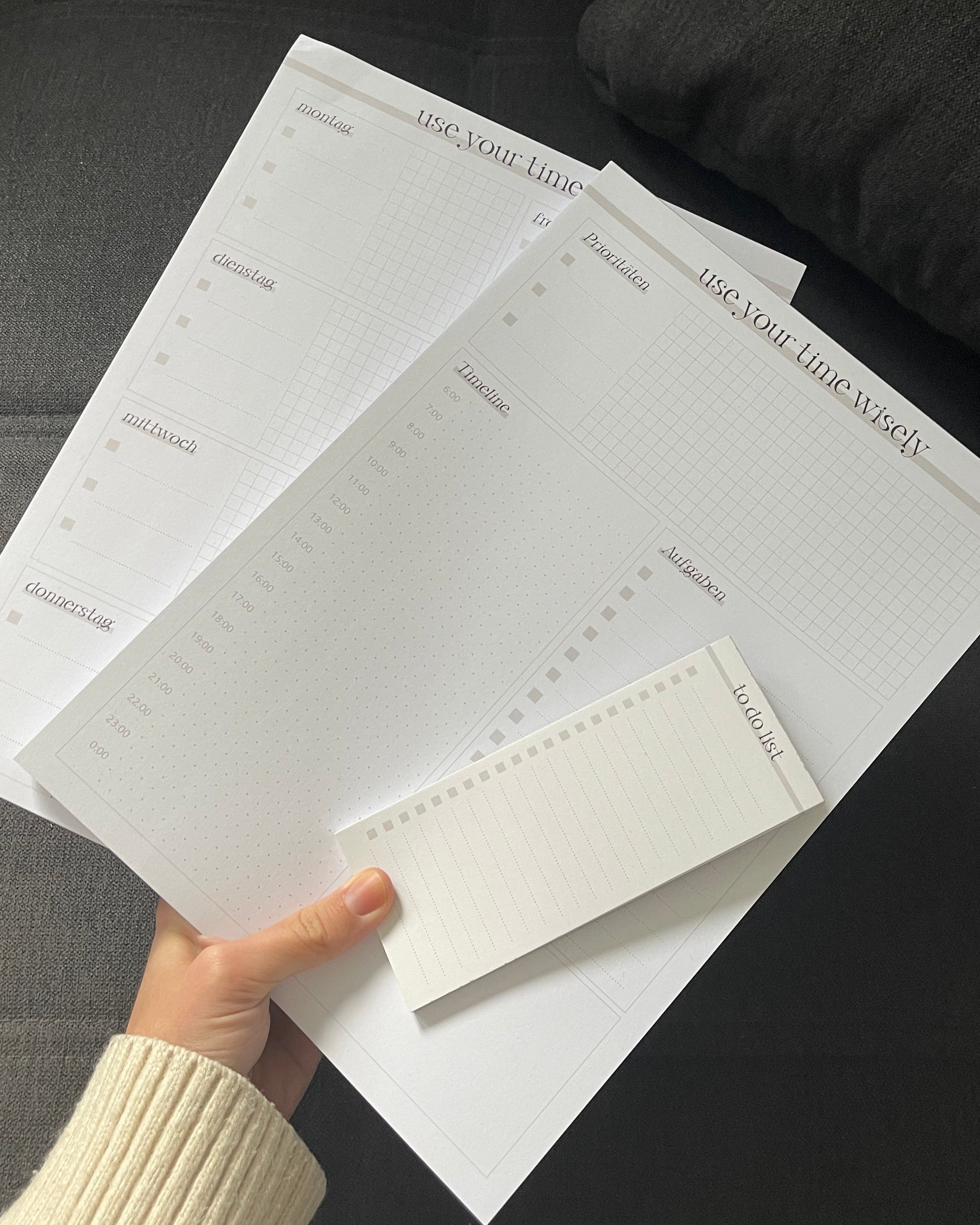 Notizblöcke-Set "use your time wisely"