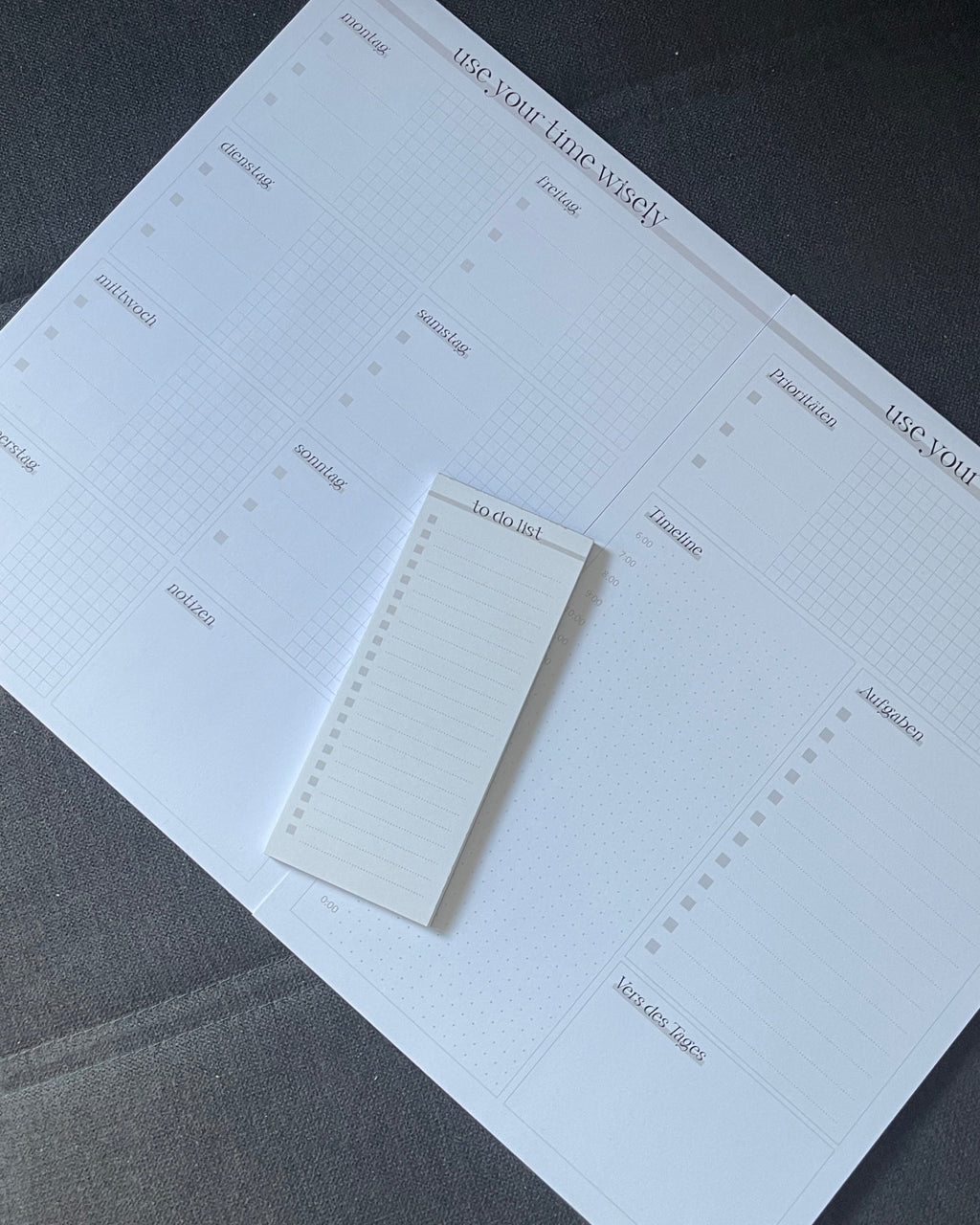 Notizblöcke-Set "use your time wisely"