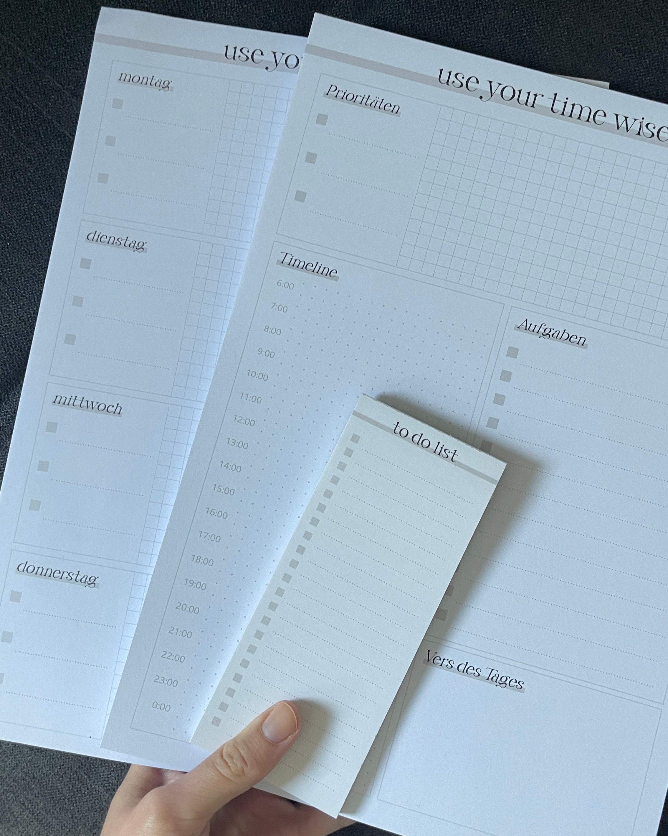 Notizblöcke-Set "use your time wisely"