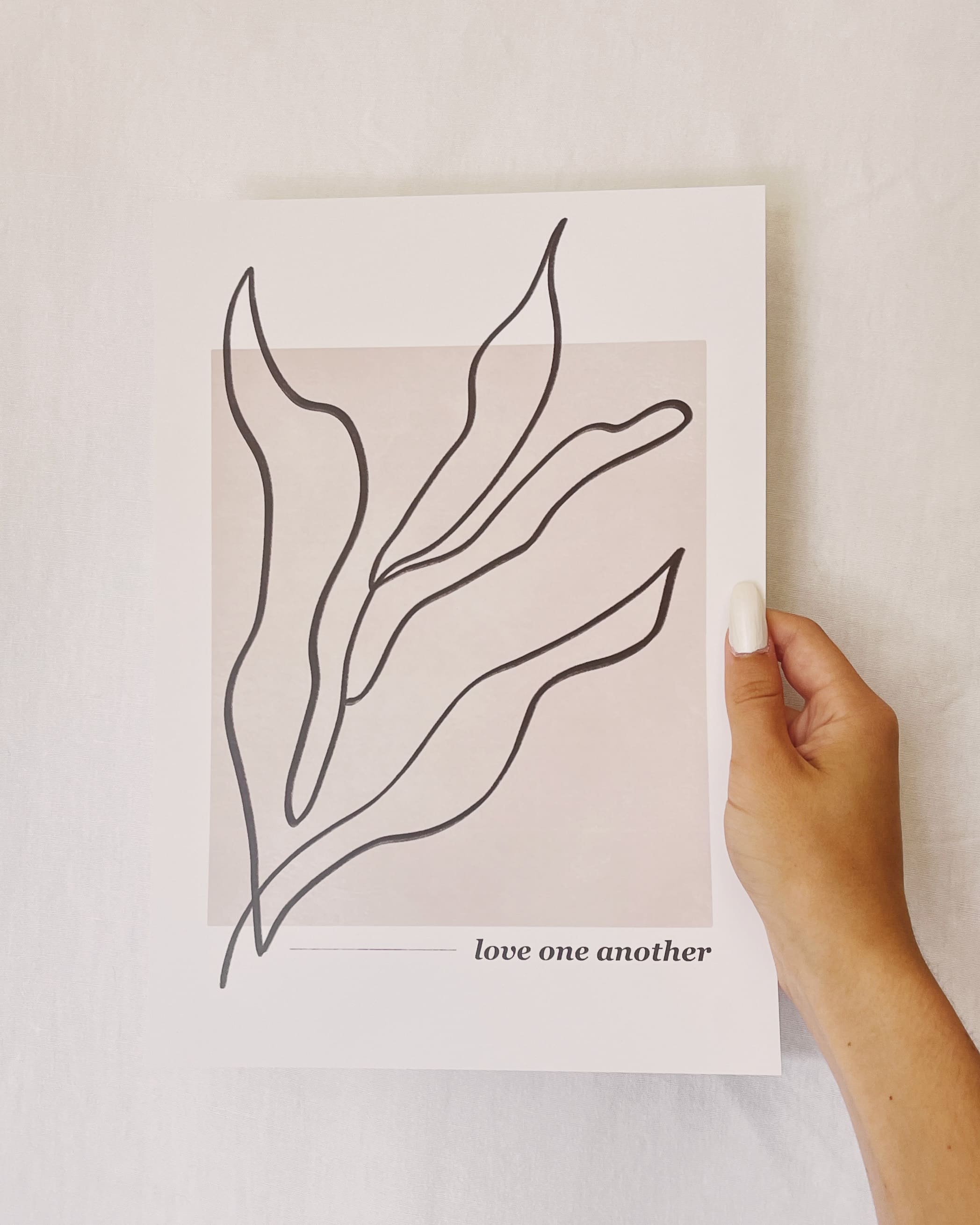 Poster love one another