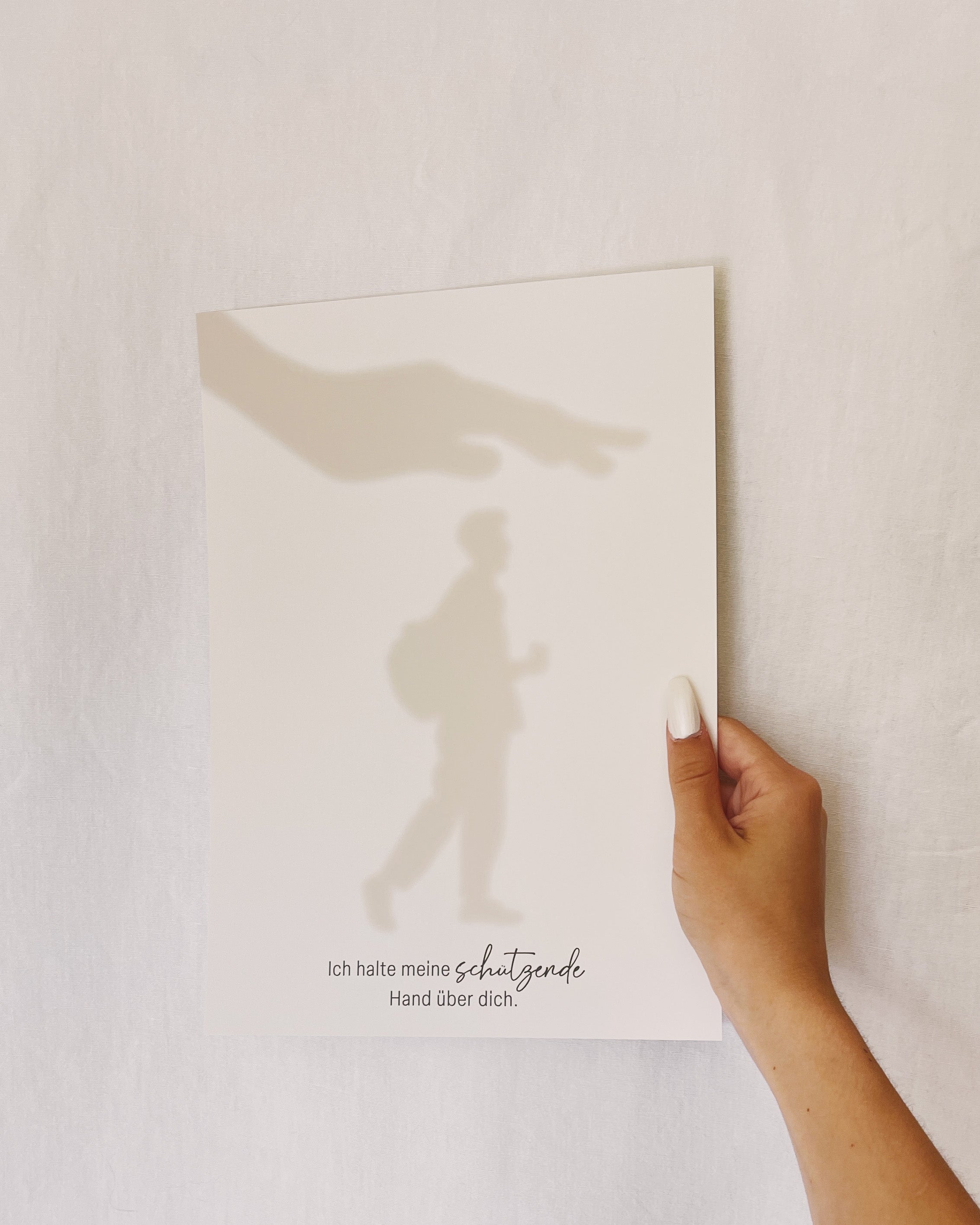 Poster schützende Hand