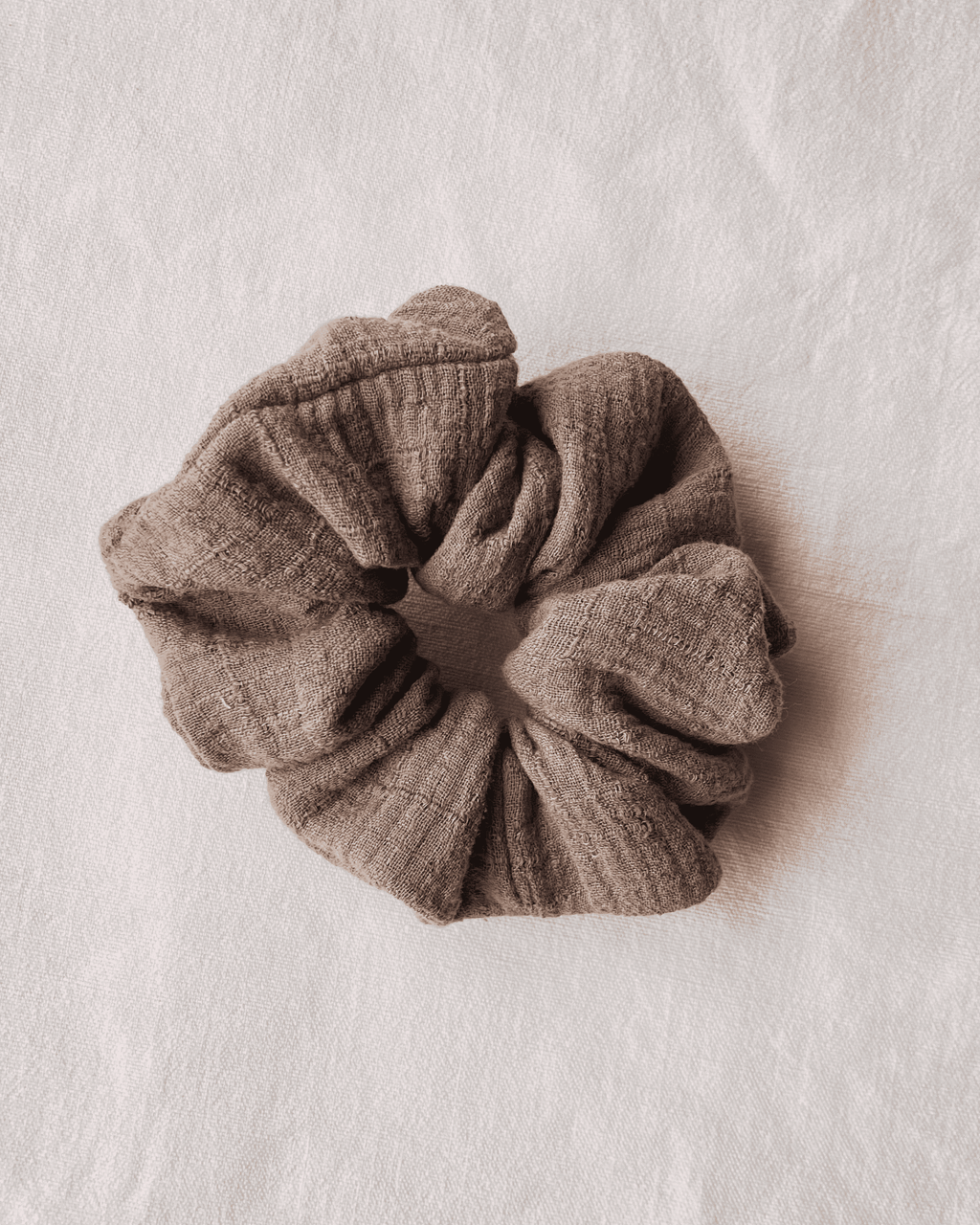 Scrunchies aus Musselin; Pastell- / Erdtöne