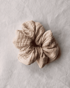 Scrunchies aus Musselin; Pastell- / Erdtöne