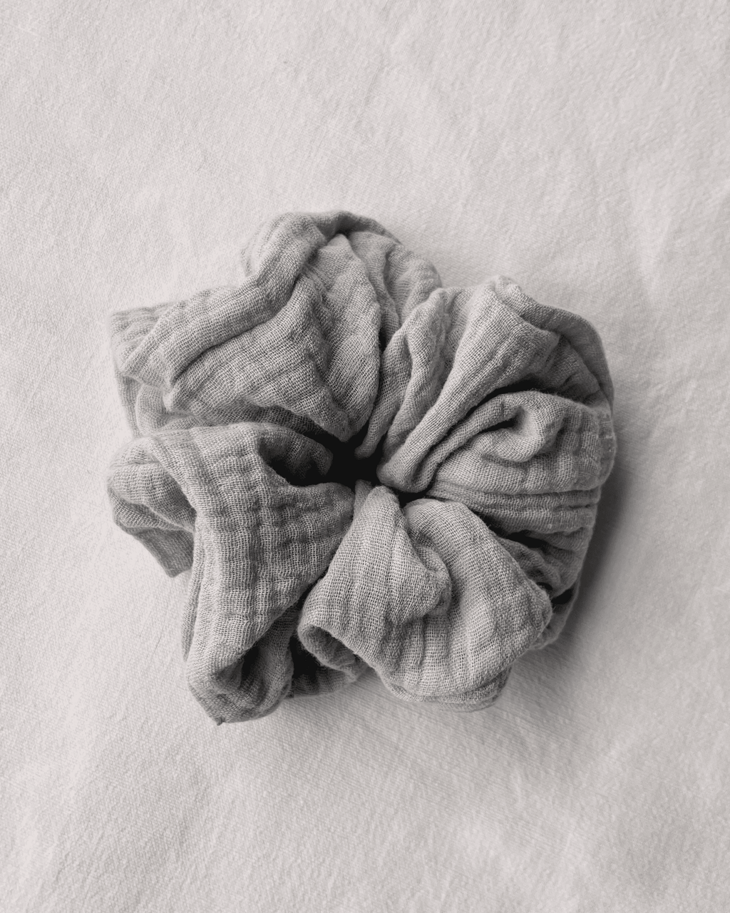 Scrunchies aus Musselin; Pastell- / Erdtöne