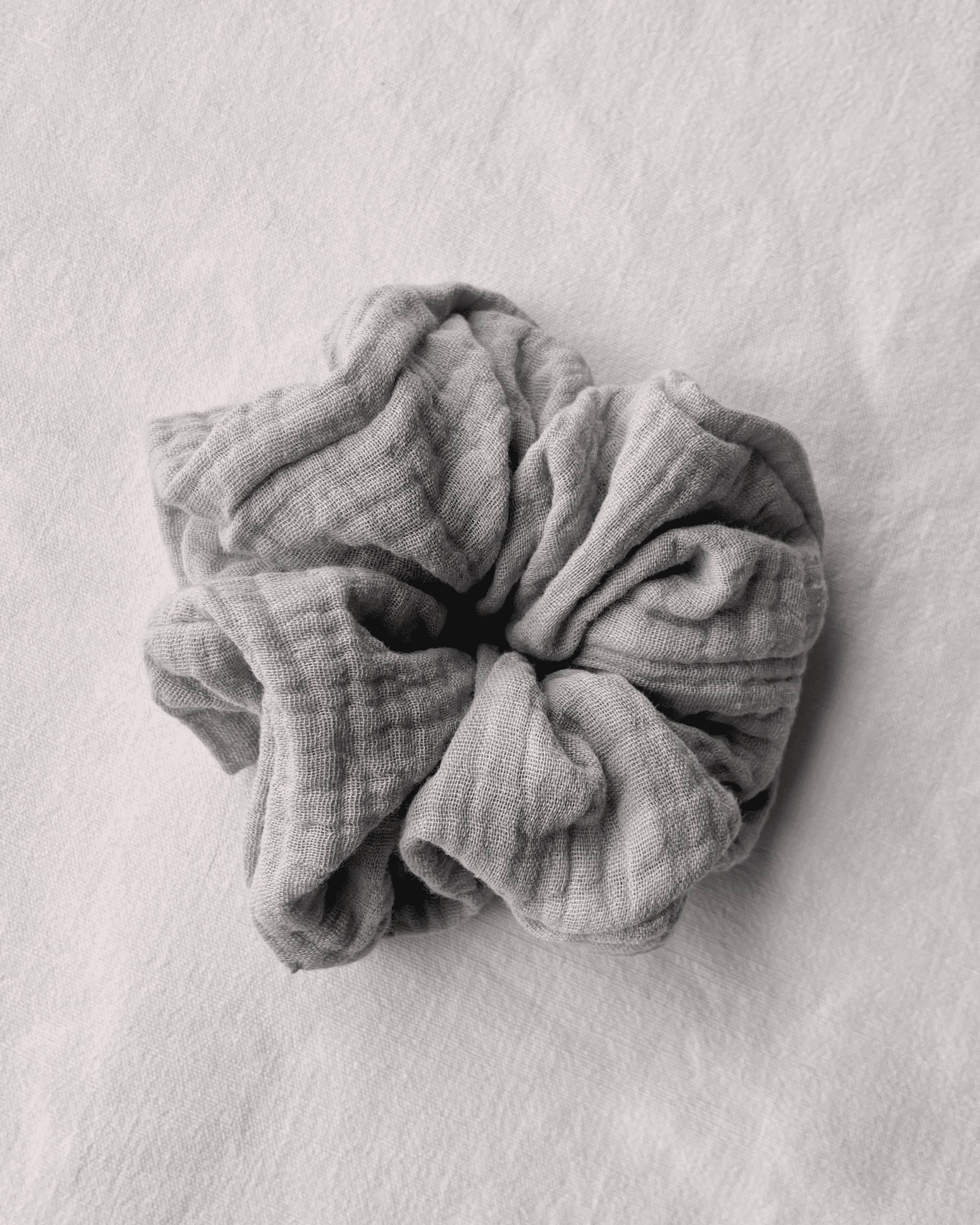 Scrunchies aus Musselin; Pastell- / Erdtöne