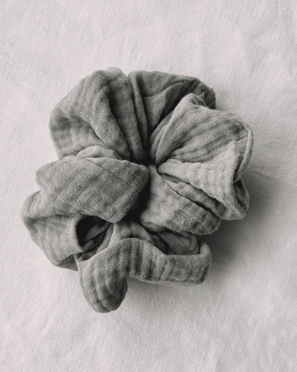 Scrunchies aus Musselin; Pastell- / Erdtöne