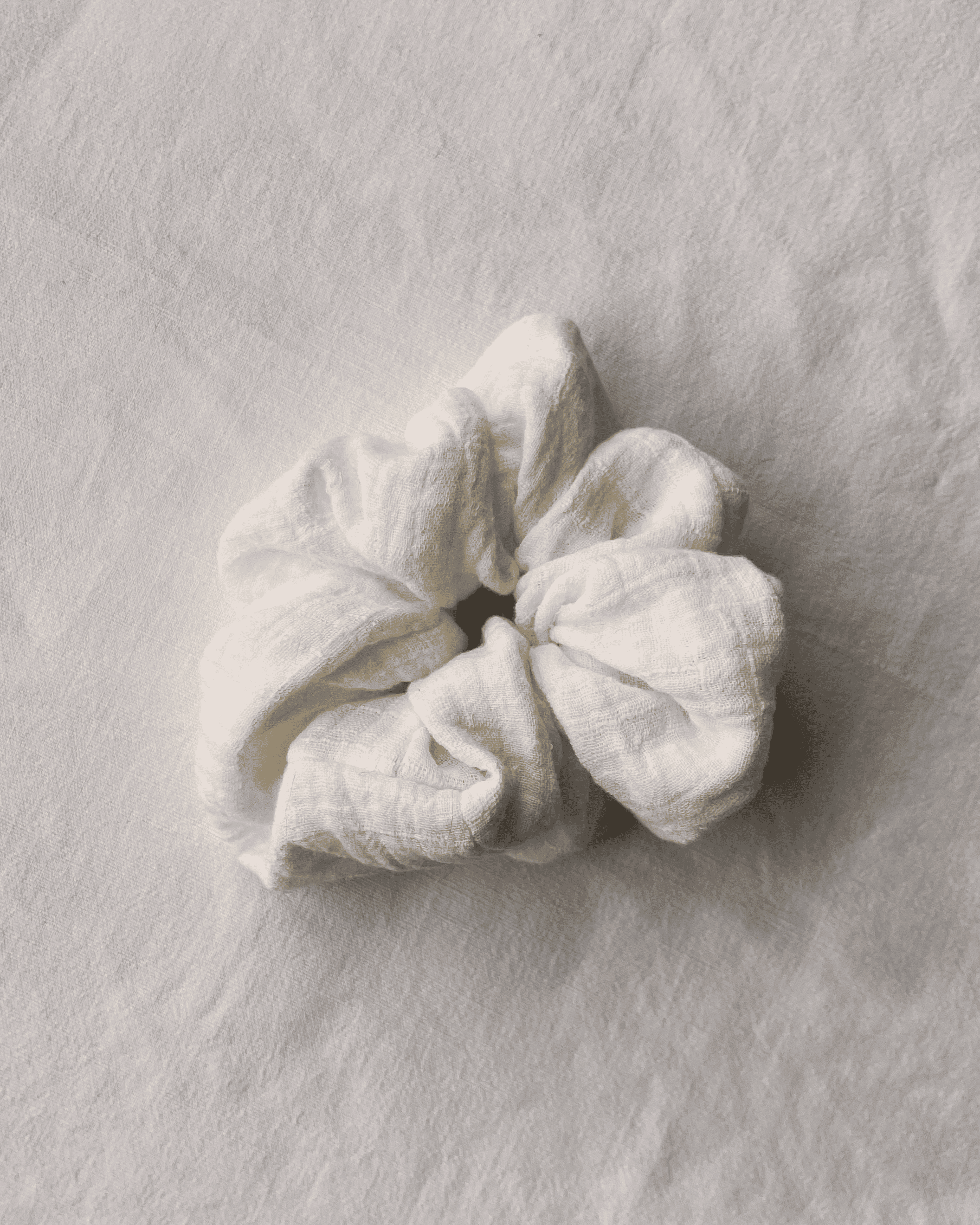 Scrunchies aus Musselin; Pastell- / Erdtöne