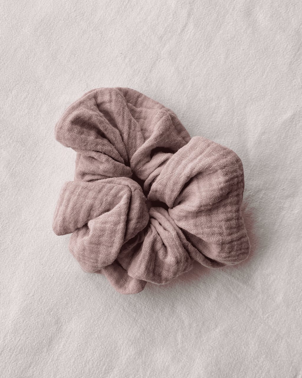 Scrunchies aus Musselin; Pastell- / Erdtöne