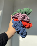 Scrunchies aus Musselin, bunt