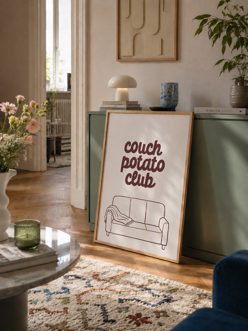 Poster couch potato club (verschiedene Farben)