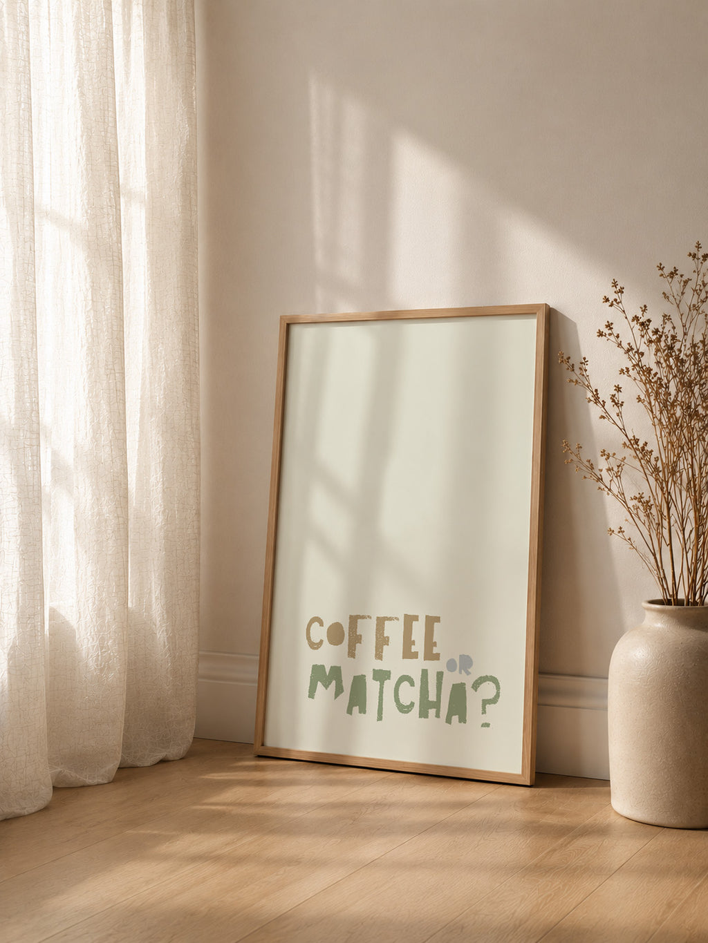 Poster Coffee or Matcha?