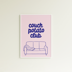 Poster couch potato club (verschiedene Farben)