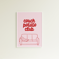 Poster couch potato club (verschiedene Farben)