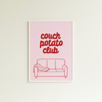 Poster couch potato club (verschiedene Farben)