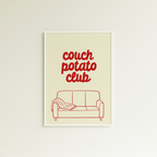 Poster couch potato club (verschiedene Farben)