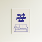Poster couch potato club (verschiedene Farben)