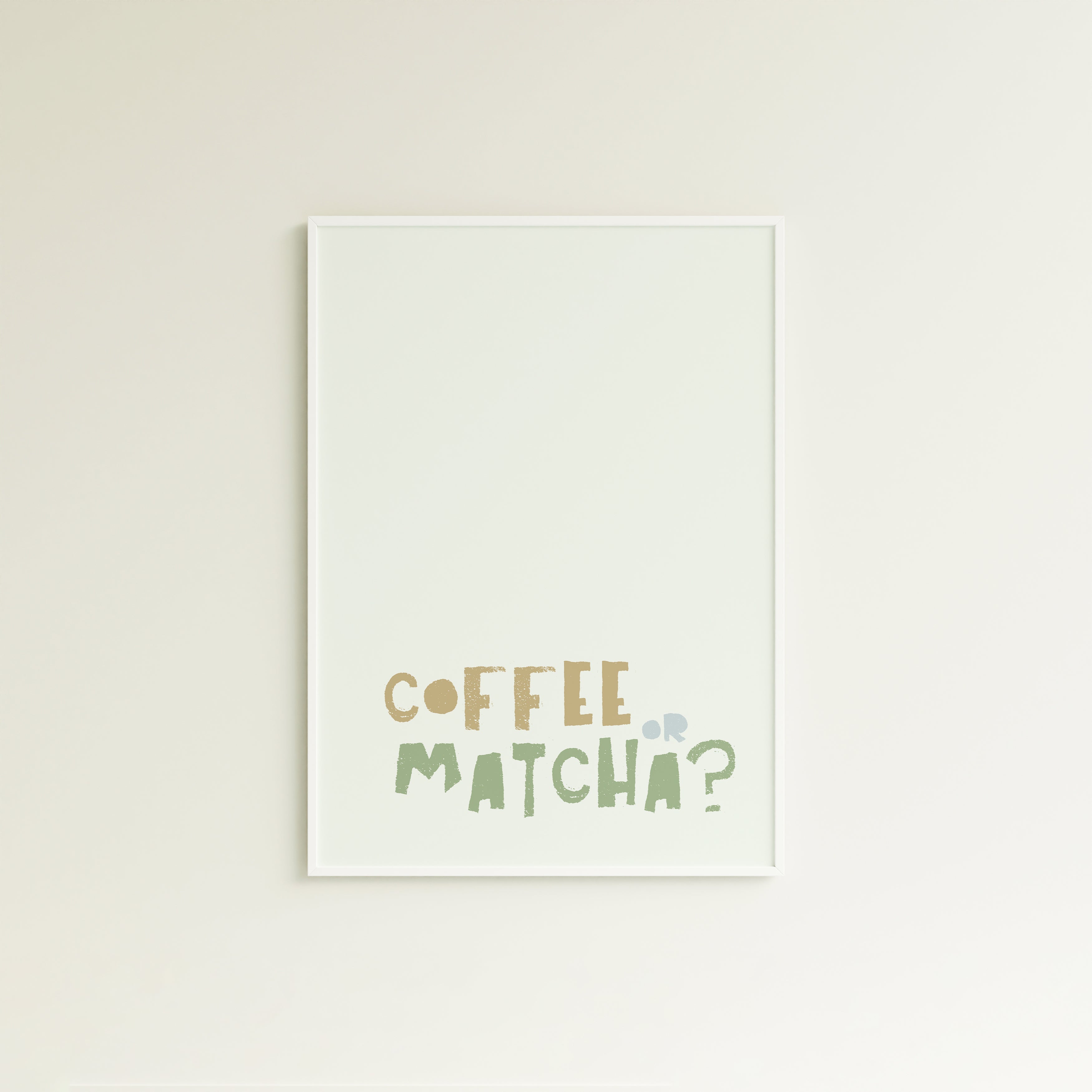 Poster Coffee or Matcha?