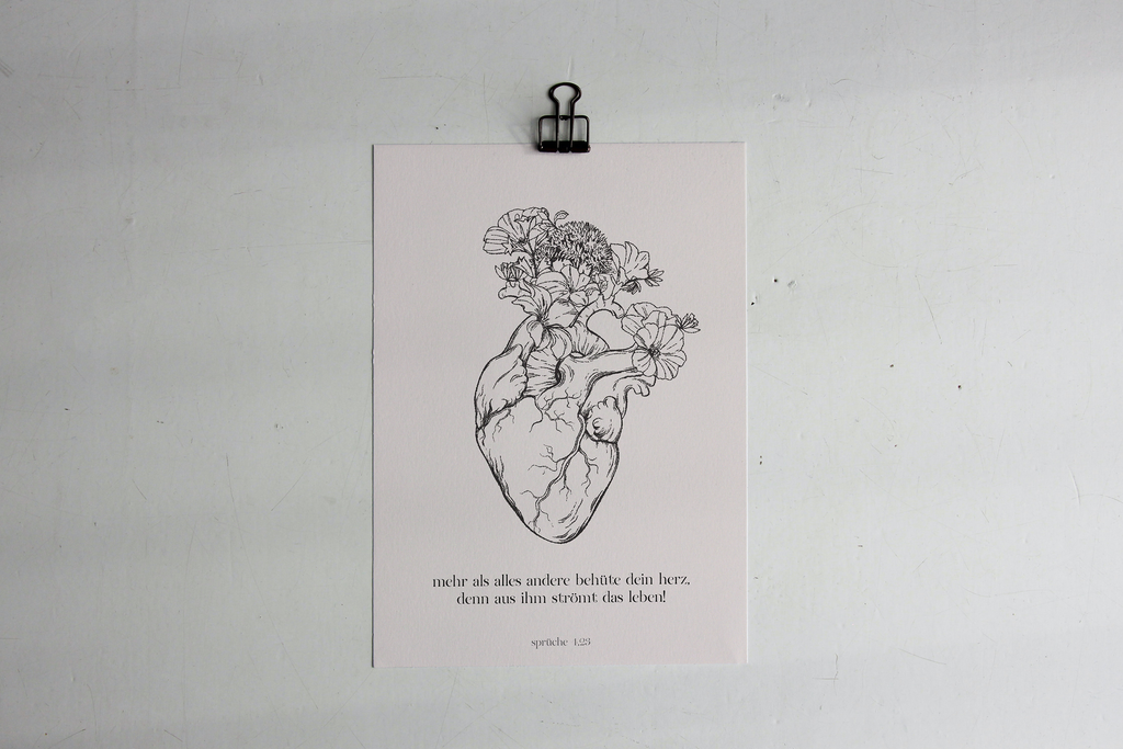 Poster behüte dein Herz