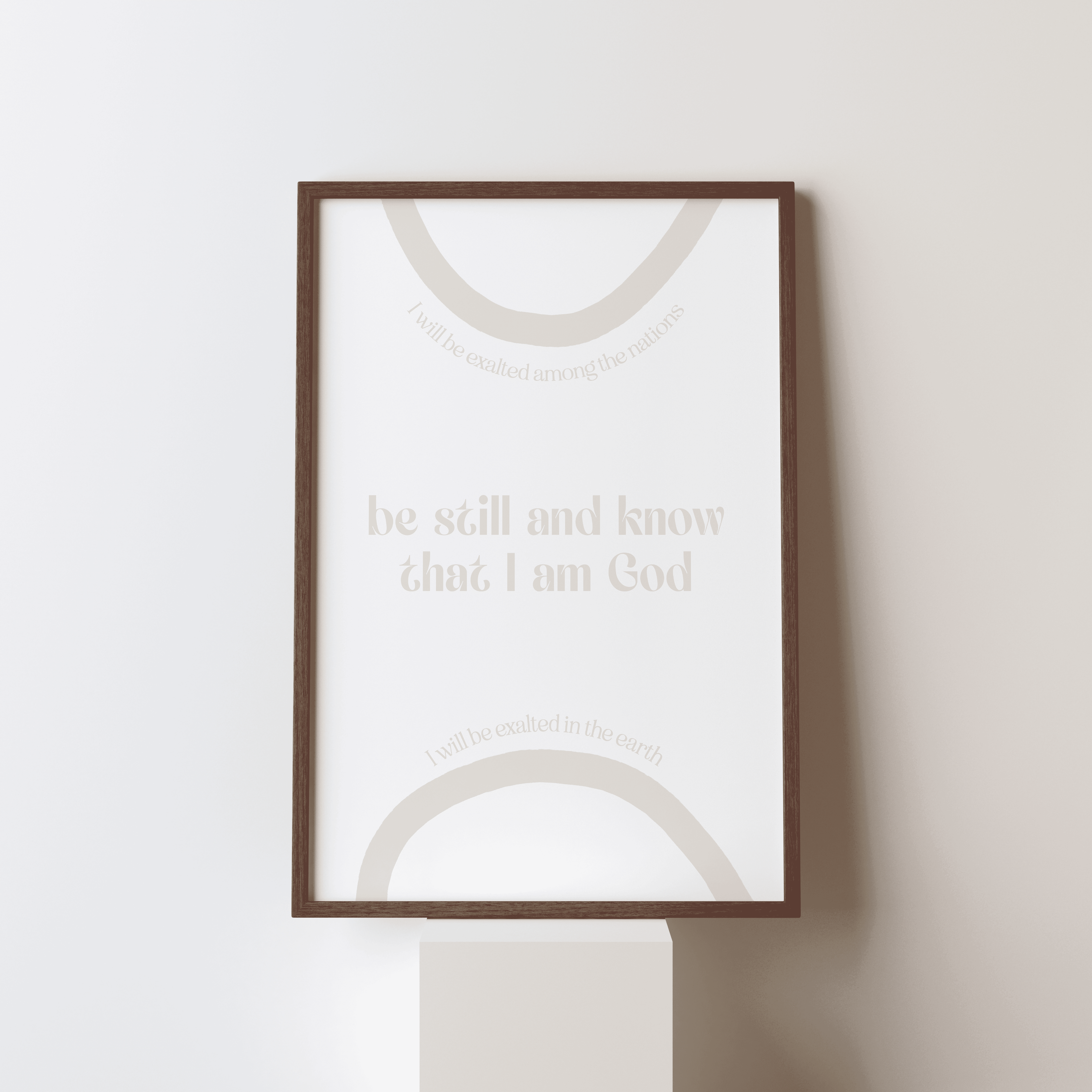 Poster Be still and know