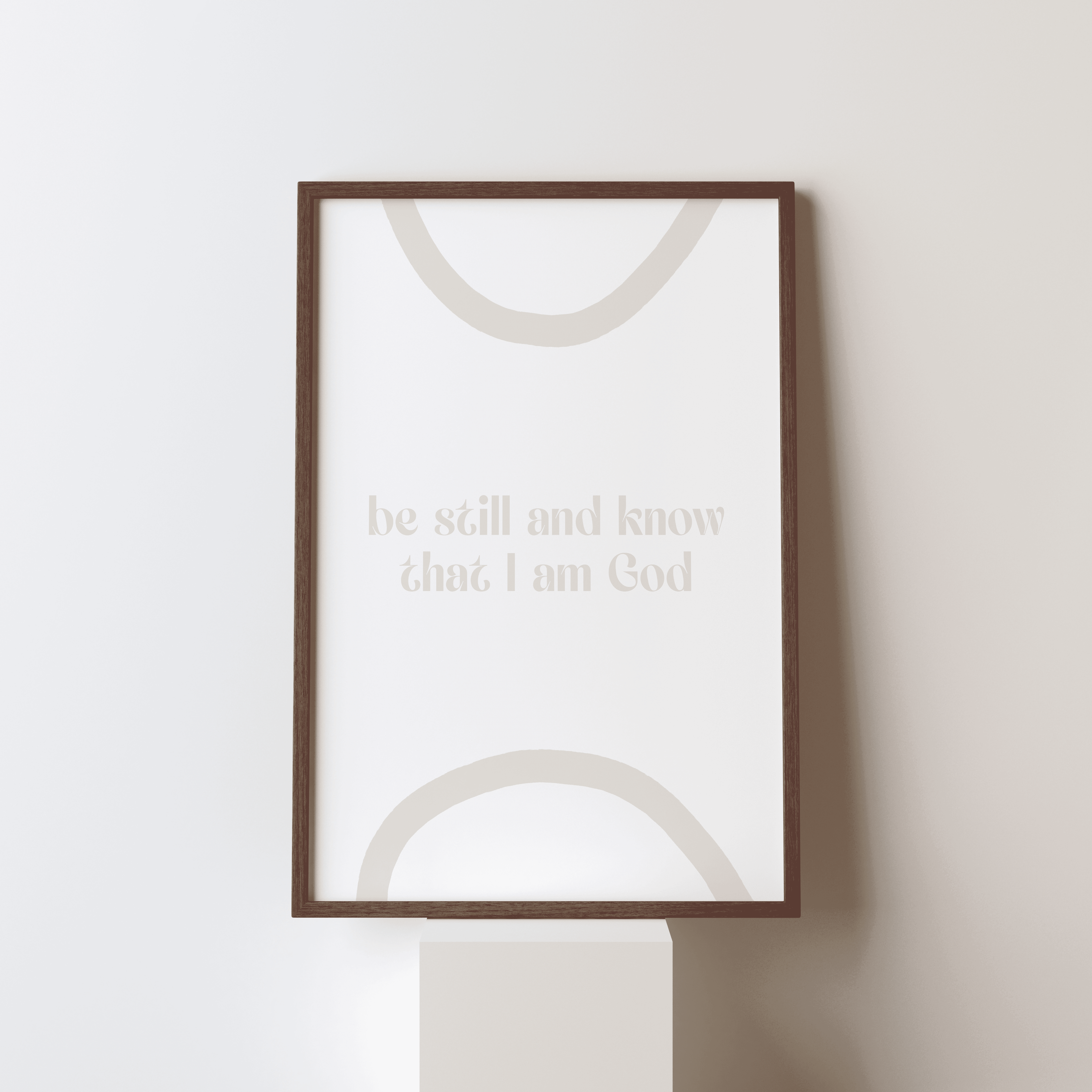 Poster Be still and know; simple