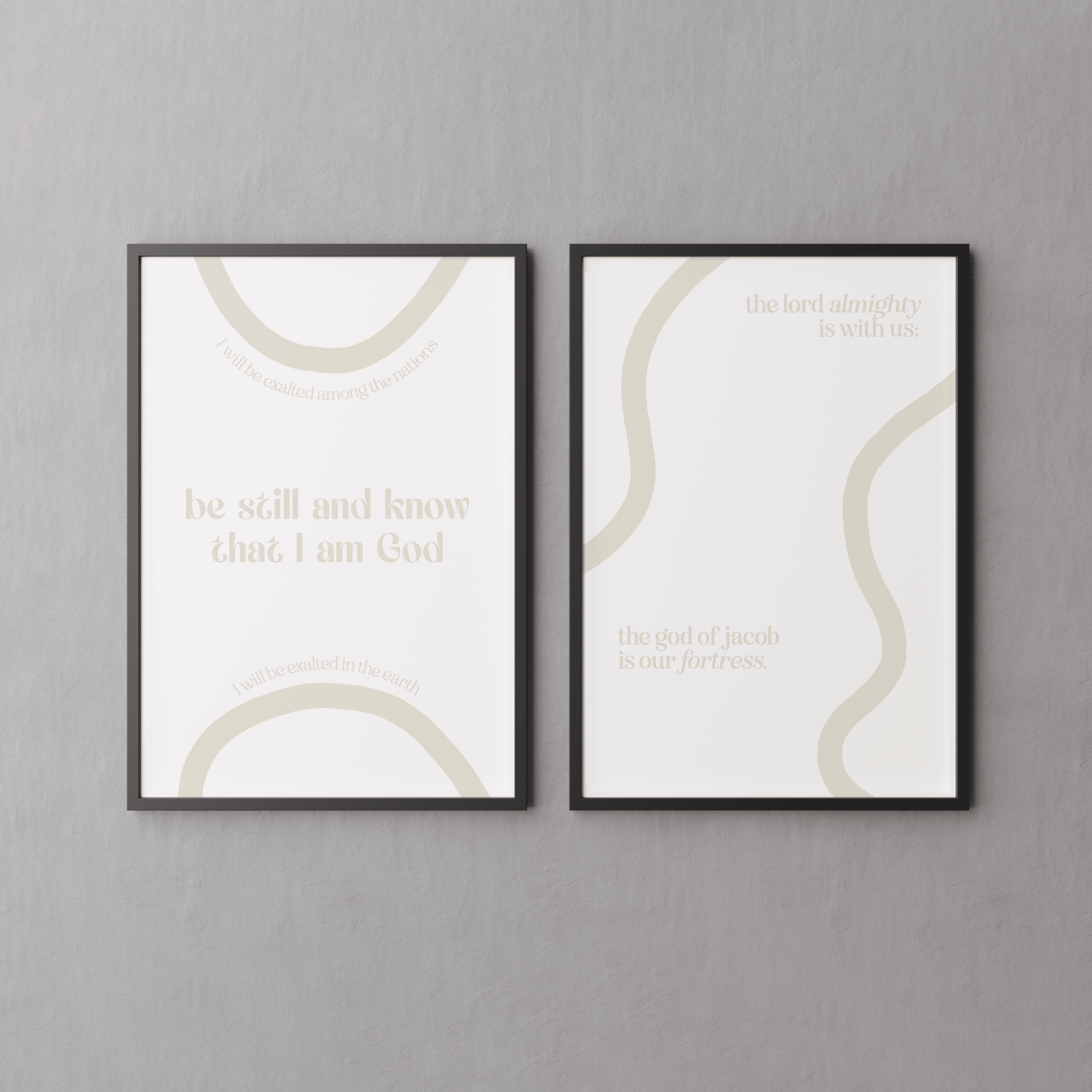 Poster Set zu Psalm 46,10