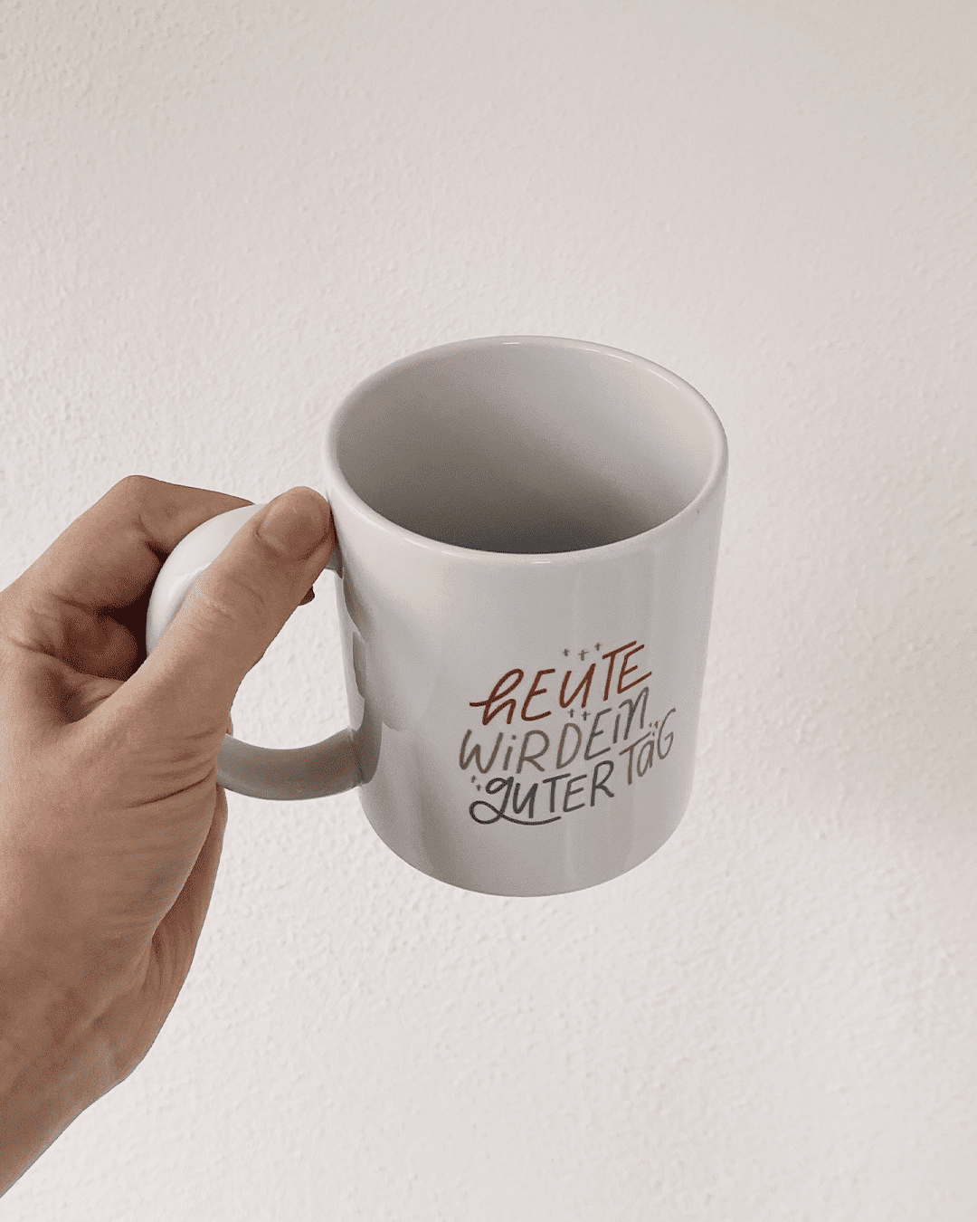 Tasse "heute wird ein guter Tag"